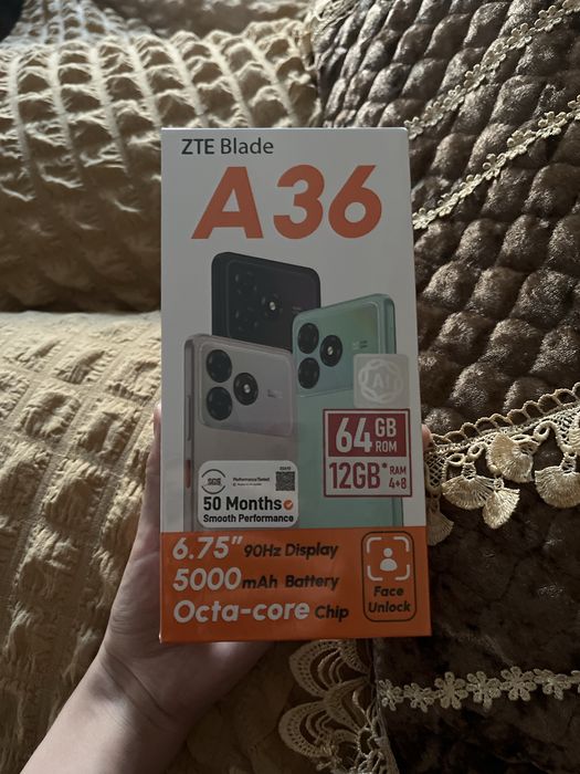 Продается новый ZTE Blade A36 смартфон 64гб