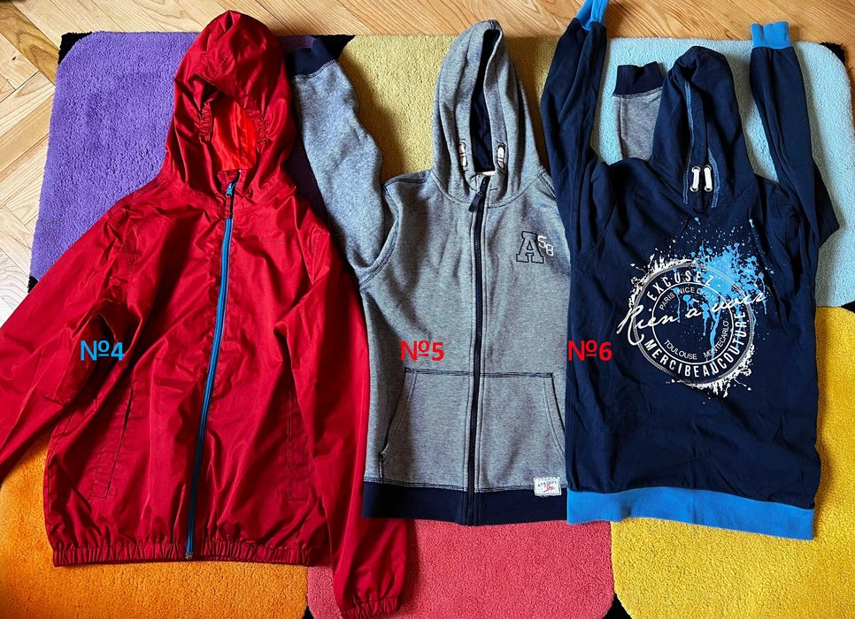 Връхни дрехи и суичъри за момче тийн запазени нови