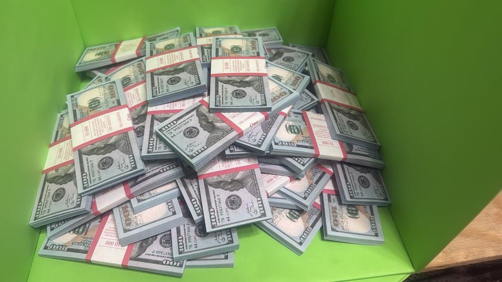 Фальшивые 100$ доллары, купюры, 100 долларов