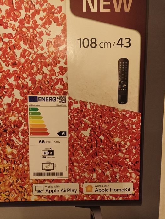 Smart TV LG-43NANO75, UHD(4K), NOU,