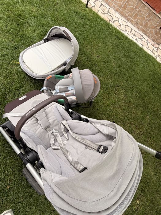 Cybex Balios S Lux 3 in 1 Stone Grey - stare excelenta, accesorii