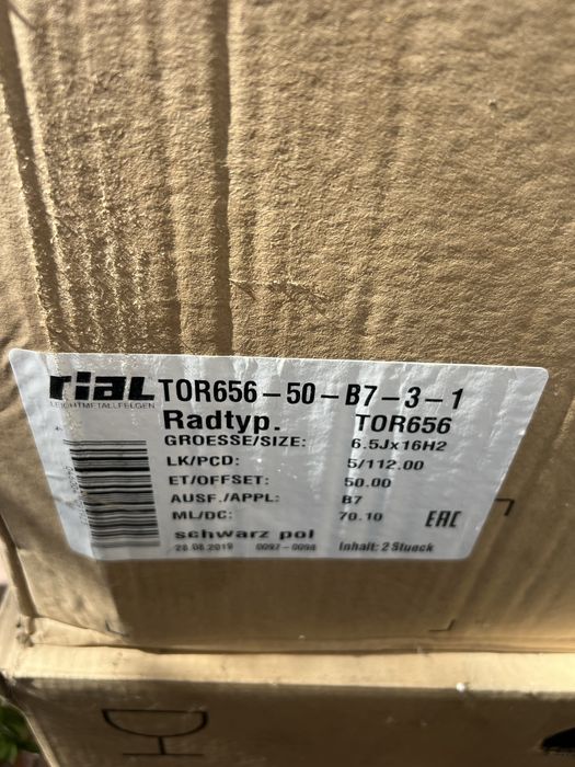 Jante aliaj RIAL Torino Diamant 16 set 4 bucăți