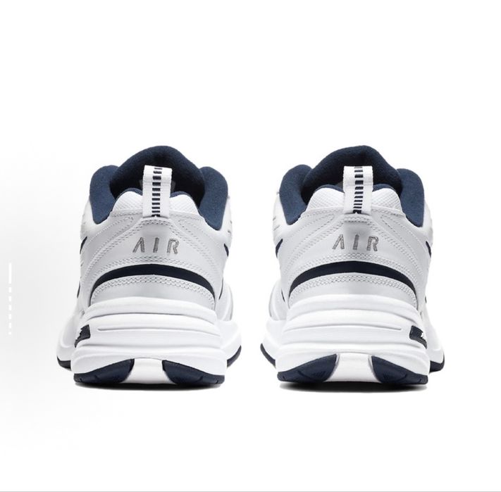 Оригинальные кроссовки Nike Air Monarch 4 White Navy. На заказ