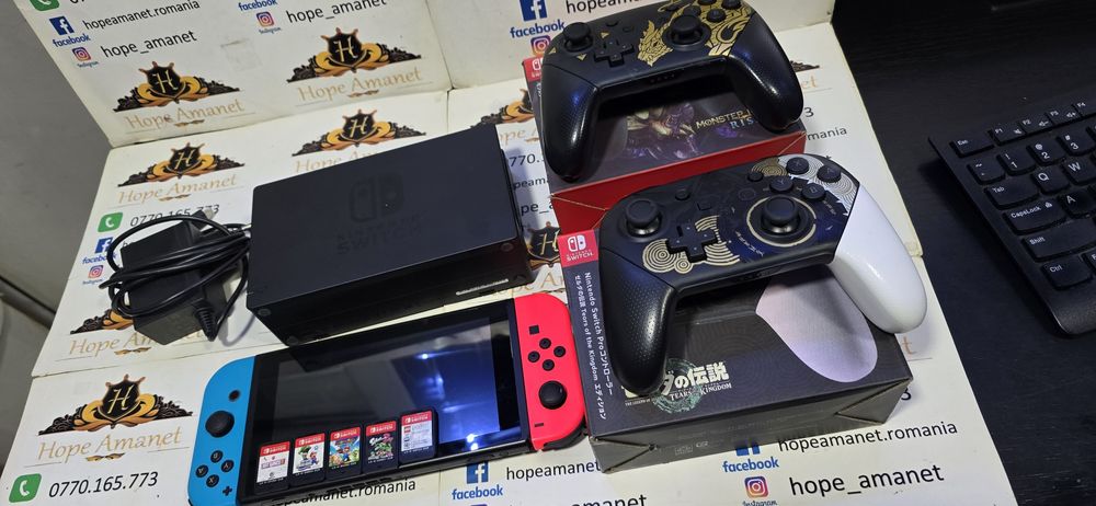 Hope Amanet P6 Nintendo Switch+jocuri +manete