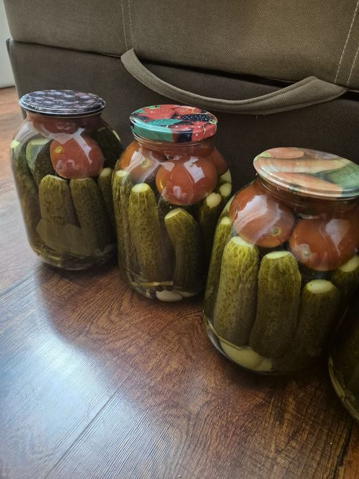 Домашние огурцы.