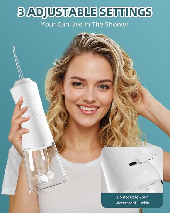 Зъбен душ с 4 сменяеми струйни накрайника  OKALA