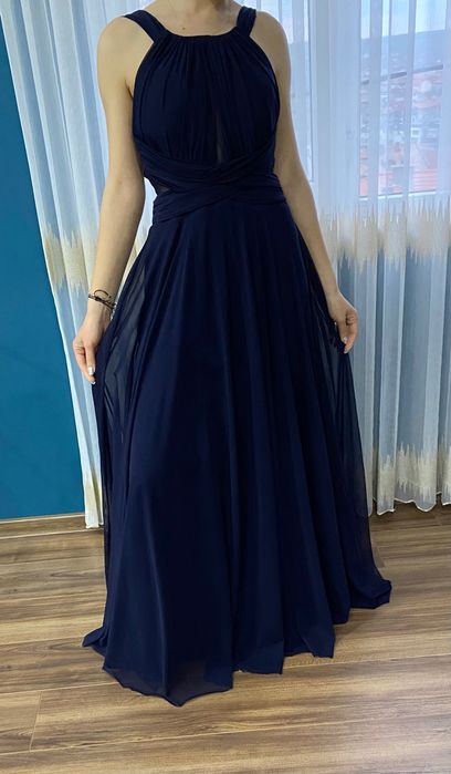Тъмносиня официална рокля