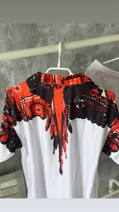 Compleu Marcelo Burlon S camasa pantalon scurt