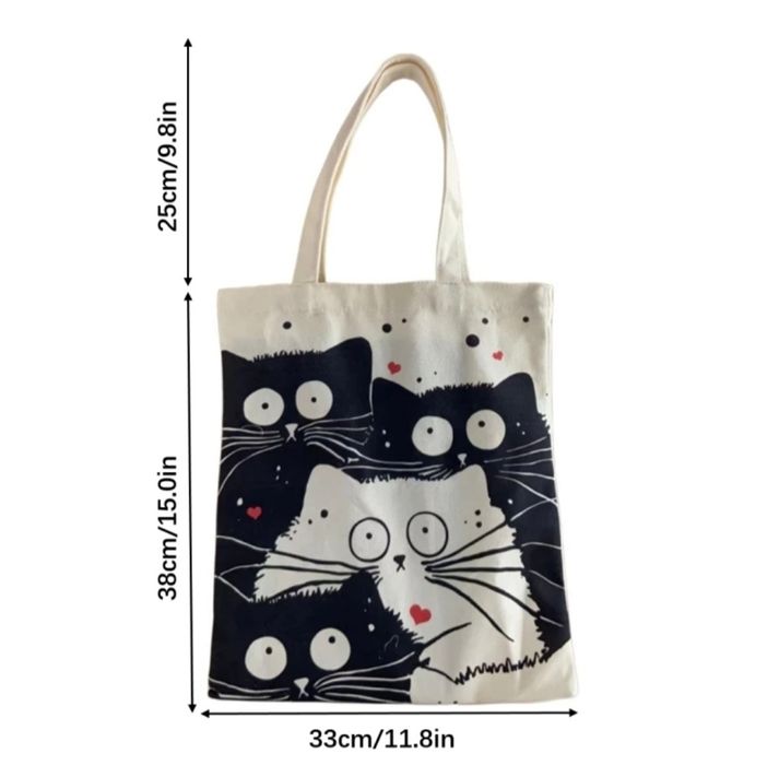 Чанта за многократна употреба с котки