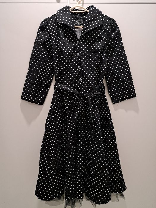 Нова рокля точки с тюл р-р С