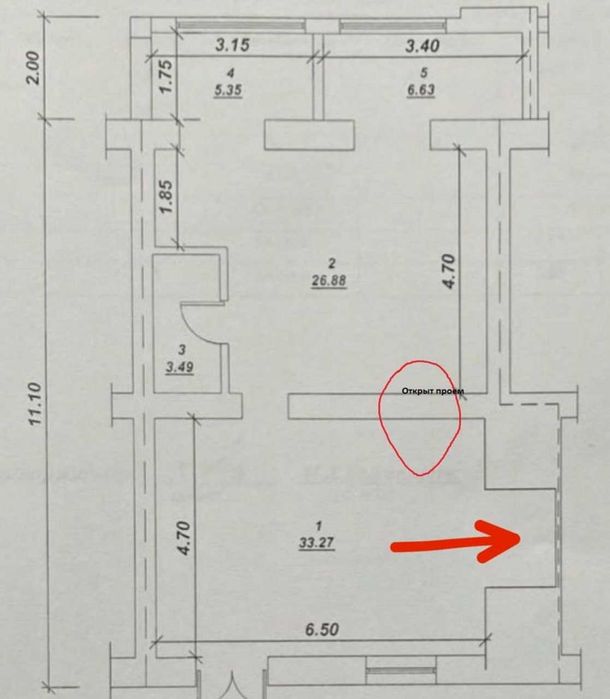 Коммерческое помещение с террасой в центре Мирабада