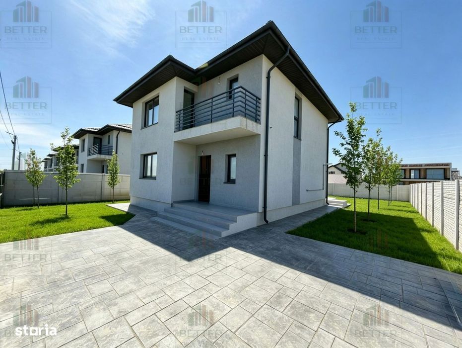 Casă 4 camere nouă - curte 450 mp - beci, mutare rapidă