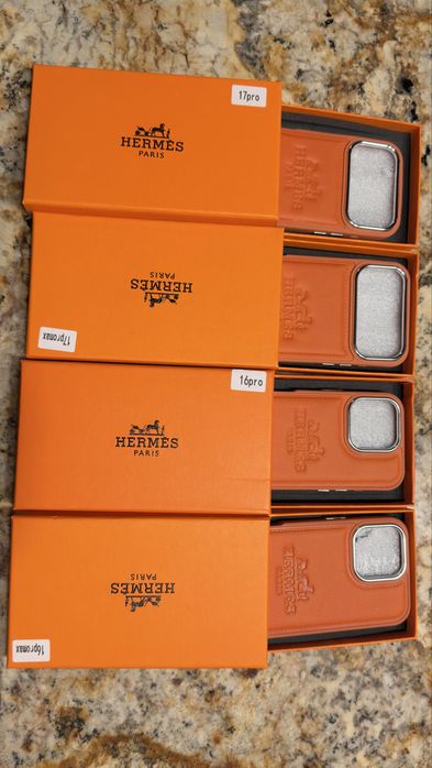 Husa hermes piele full box pentru mode de iphoen 17 pro MAX, 17 PRO, 16 pro, 16 PRO MAX