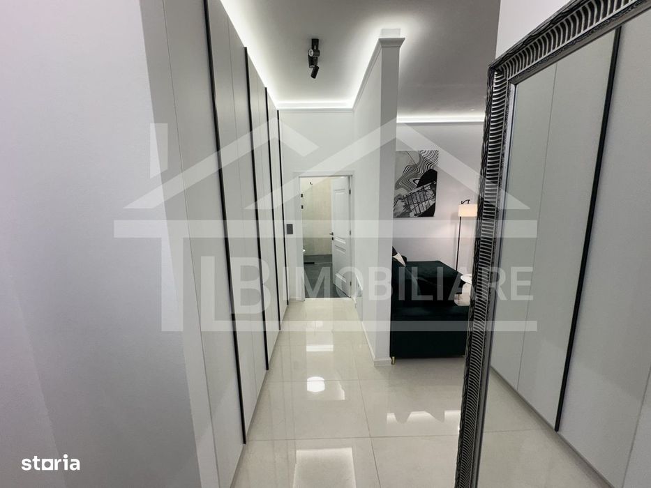 Apartament cu 2 camere, 52mp, terasa 20mp, parcare, lux, Zona Vivat