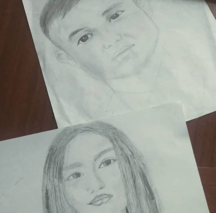 Портрет на А4 простым карандашом