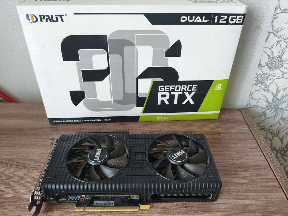 Продам видеокарту Palit 3060 dual 12gb почти не пользовались.