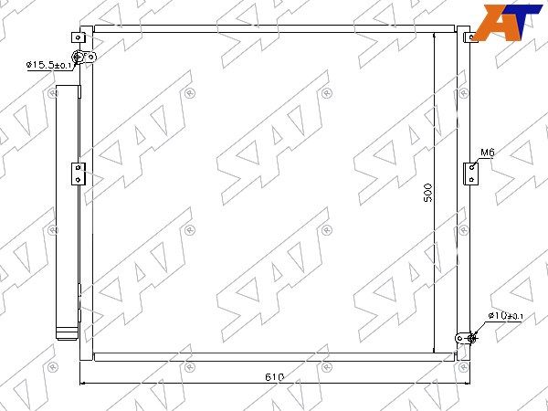 Радиатор кондиционера       Toyota 4runner