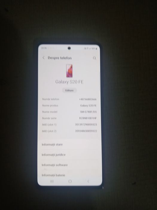 Galaxy  s20  FE 128 GB 6GB