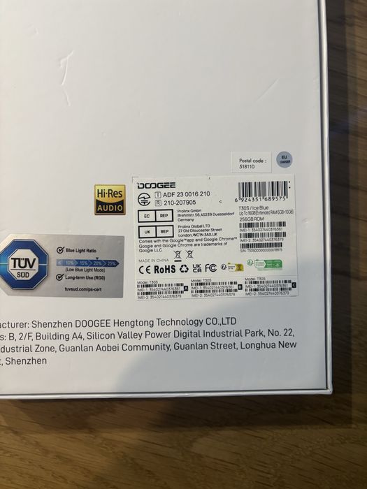 Tableta doogee t30s 256gb 16gb ram