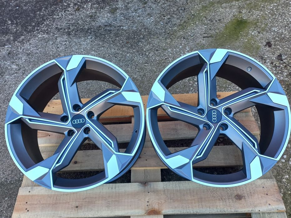 20"AUDI Rotor26 Matt Gunmetal Polish 9Ж ет30 A5 A6 A7 A8 Q3 Q5 Q7 Нови