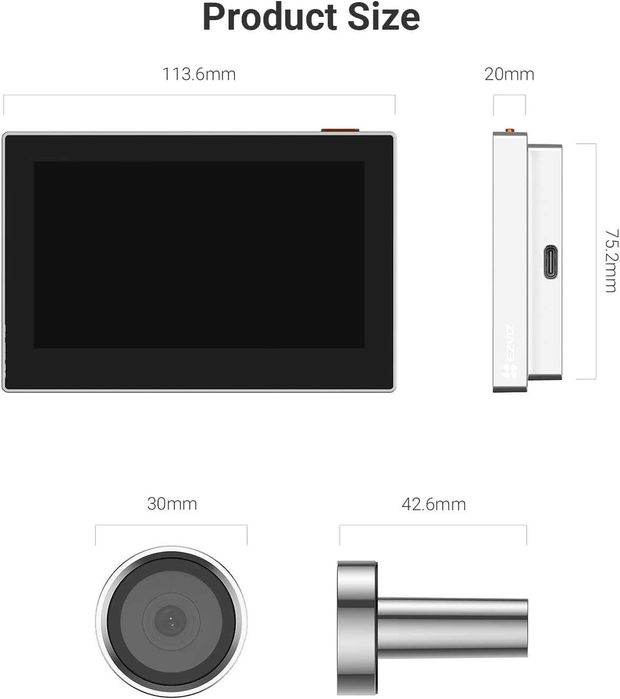 EZVIZ CP2 2MP камера за шпионка за врата