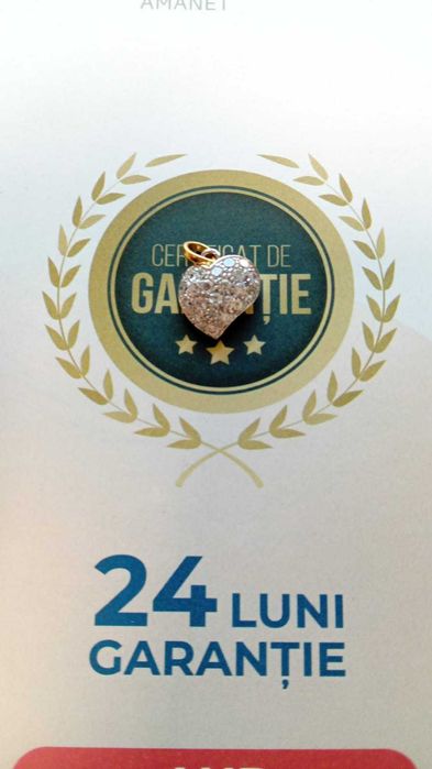 (AG 35) Medalion"Inima" aur 18K B.10422.1(AG42) /1352 lei