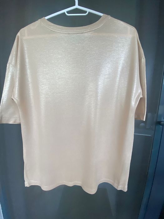 Tricou/Bluza bej sidefat, Mohito, marime S/36, nou fara eticheta.
