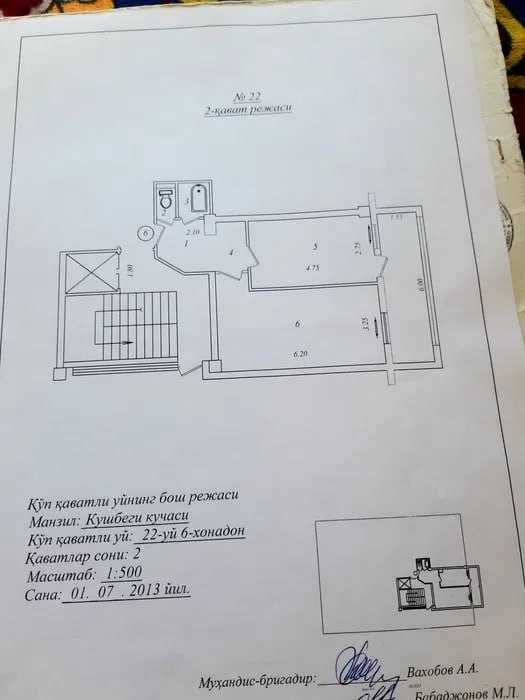 "yakkasaroy Qushbegi 2xonali kvartira sotiladi 2/9 51m2