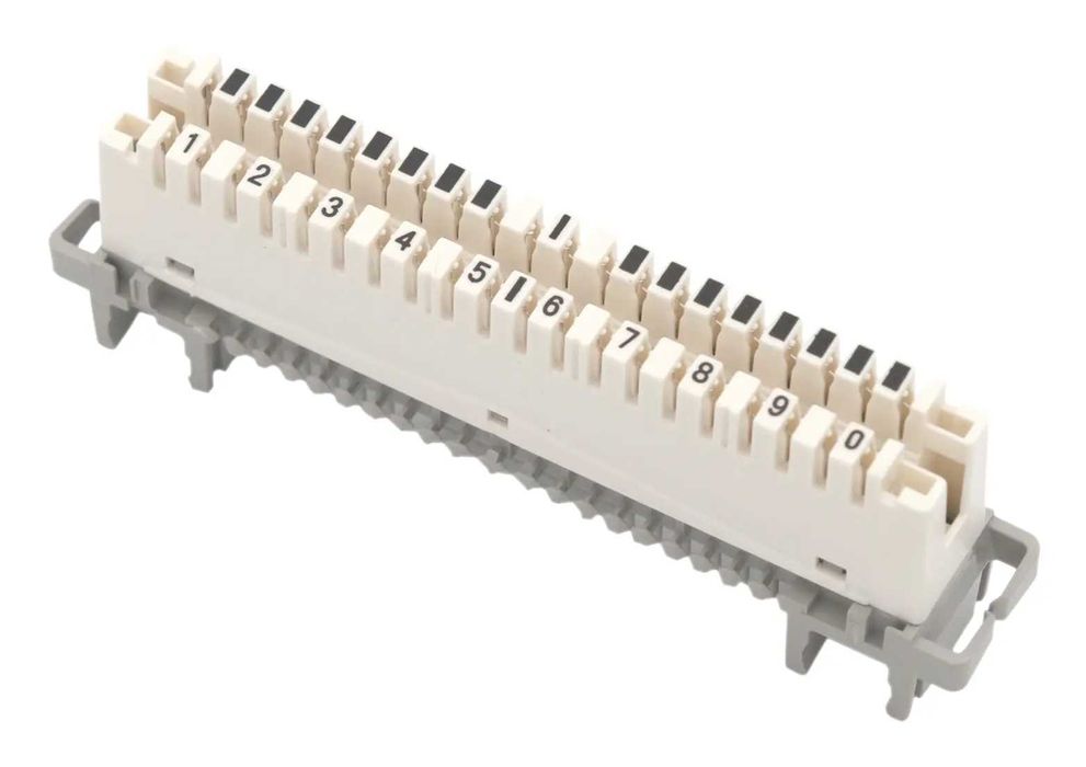 Плинт размыкаемый LSA-PROFIL 10 пар, универсальный, маркировка 0…9