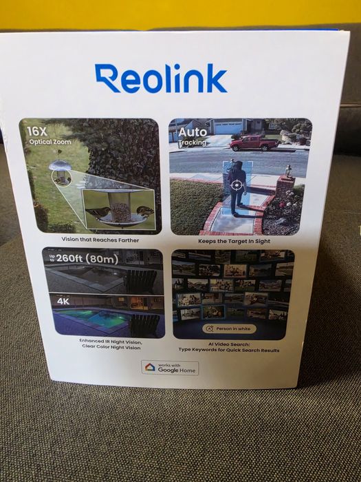 Super oferta. REOLINK P850 RLC-823S2 – Cameră profesională 4K 8MP PoE PTZ cu zoom optic 16×, urmărire automată și vedere nocturnă de până la 80 m