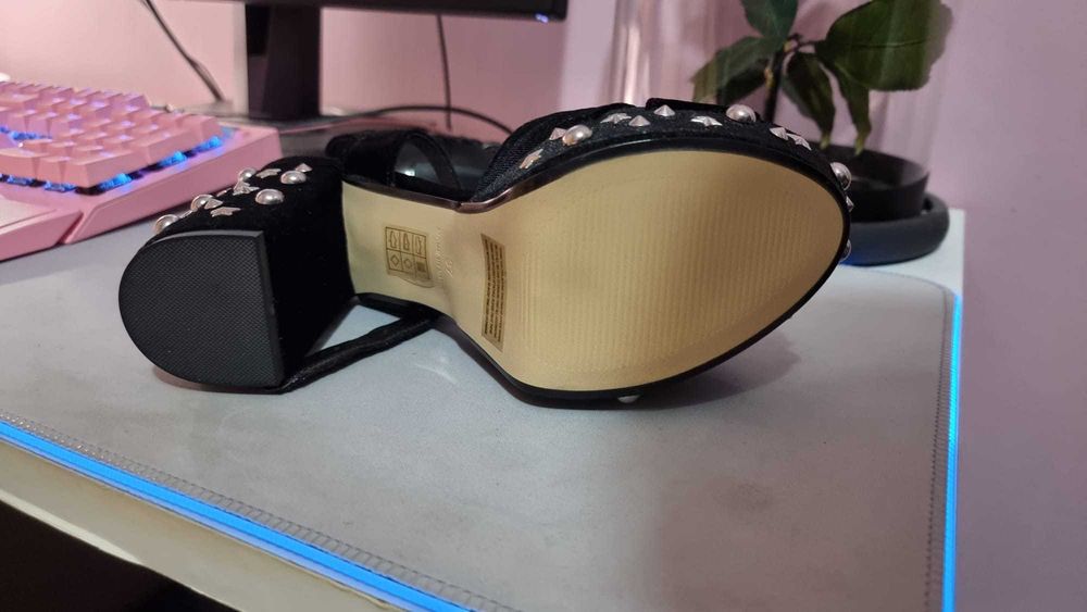 Sandale Asos, cu platforma, negre