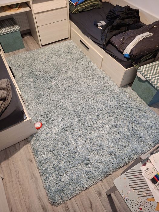 Covor albastru turcoaz 230×160