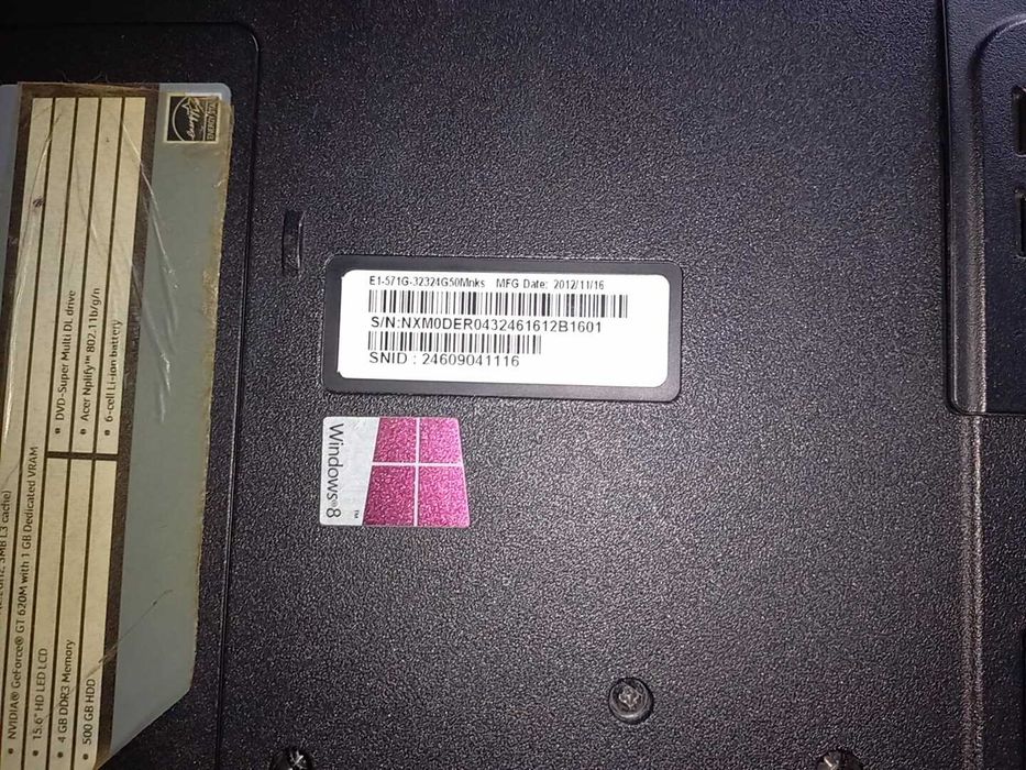 Продам ноутбук ACER E1-571G, Core i3