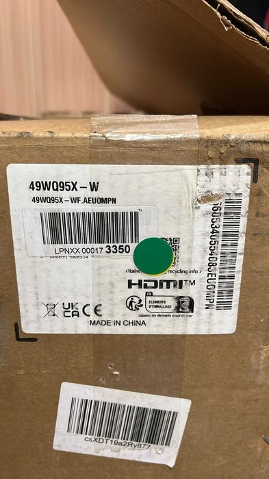 Monitor LEDIPS Curbat LG UltraWide 49WQ95X-W 49 inch 5ms 144Hz