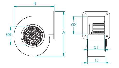 Нагнетателен вентилатор 580 m3/h, 140-60