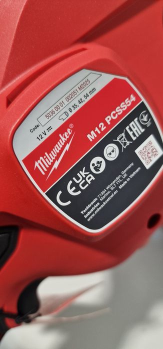 Milwaukee M12 PCSS54 Raptor XL pentru tevi inox cupru aluminiu