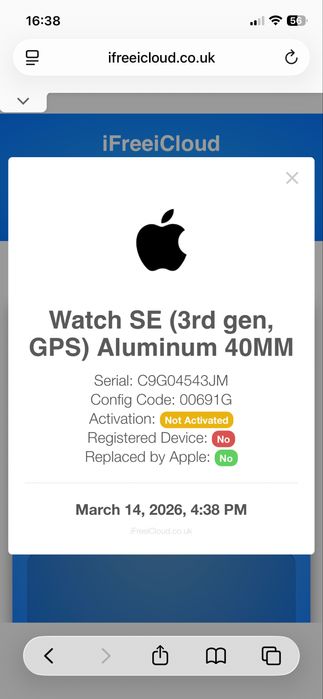 Apple watch SE 3 GPS 40mm