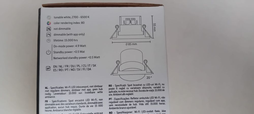 Reflector ajustabil  Smart Calex 5W
