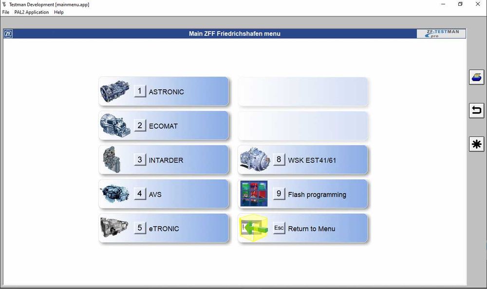 Instalare diagnoza ZF Testman Pro 10.5 2022.09 transmisii cutii viteze