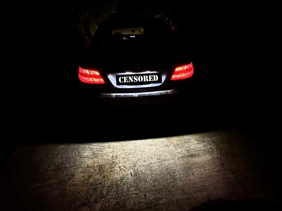 Гаранция! LED Плафони за Заден Номер Mercedes W204 W221 W212 и други