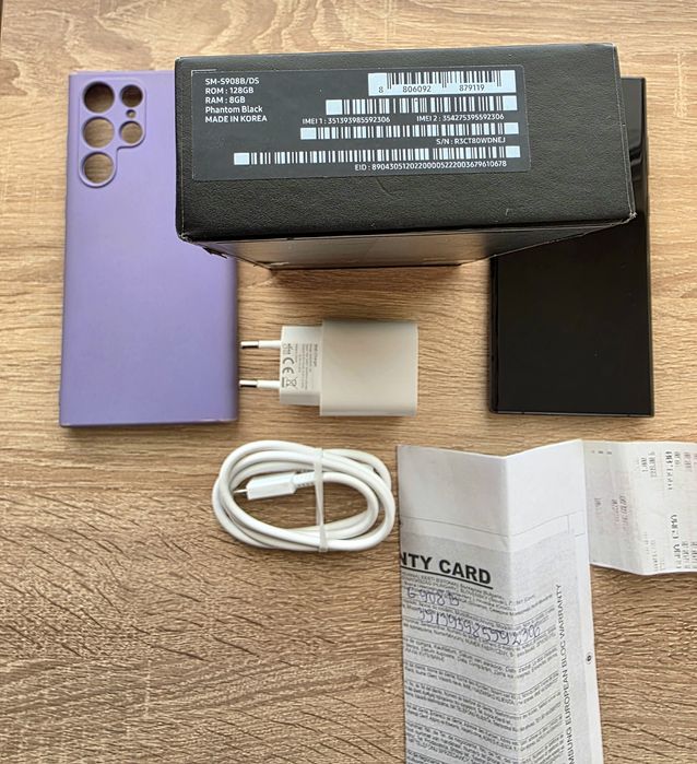 Samsung S22 ULTRА-Перфектен,Пълен комплект