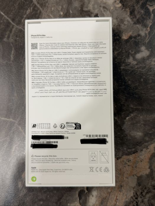 iPhone 16 Pro Max 256GB, White Titanium, exceptional,10/10