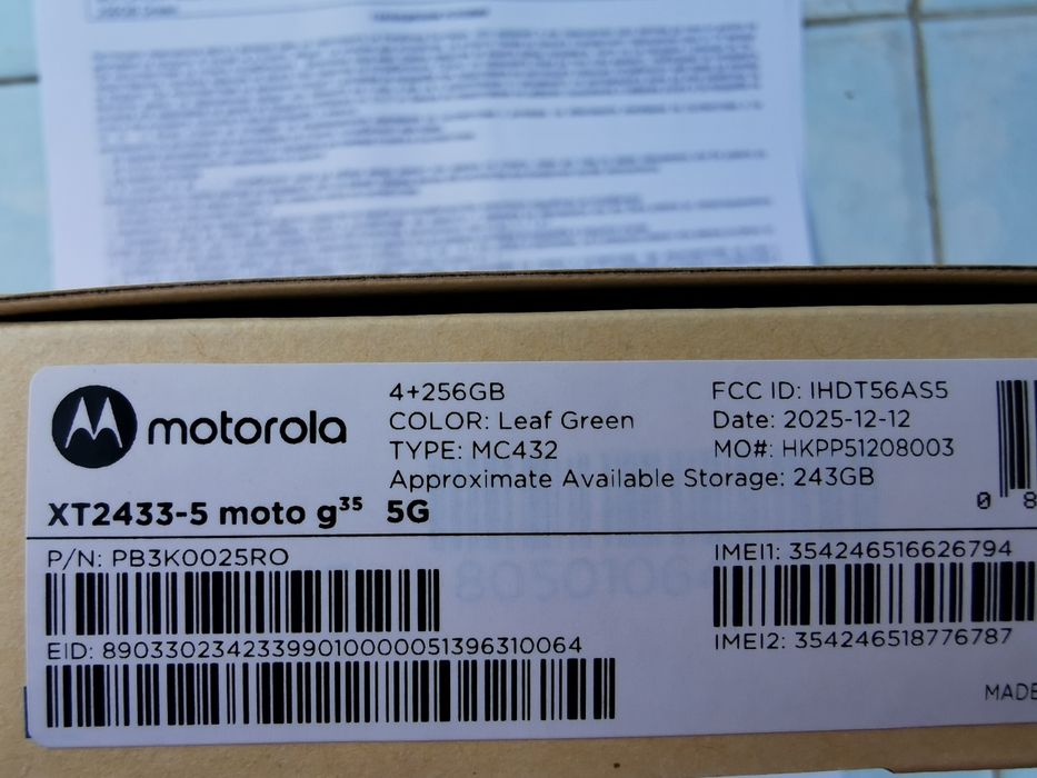 Неразпечатан Motorola Moto G35 5G 4+256gb