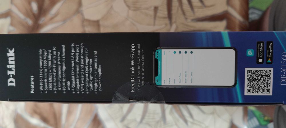 Нов D-Link EXO AX 1500 Wi-Fi 6 рутер smart app