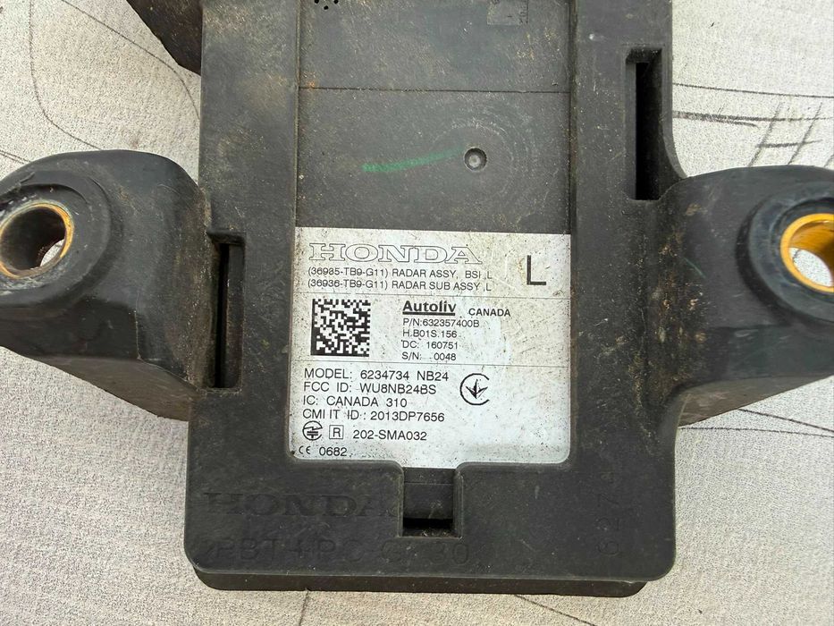 Senzor Unghi Mort Partea Stângă Honda Civic IX 2017 / 2014-2017 Cod OEM 36985-TB9-G11 (5G2)