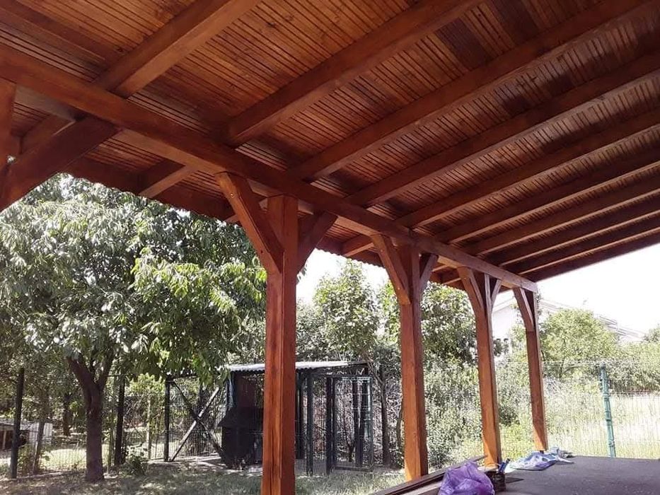 Terase din lemn masiv