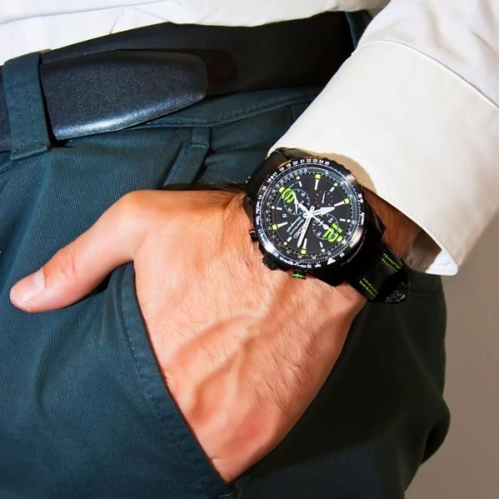 ! Ceas SEIKO Sportura Aviation Cronograf Geam Safir Nou Acte