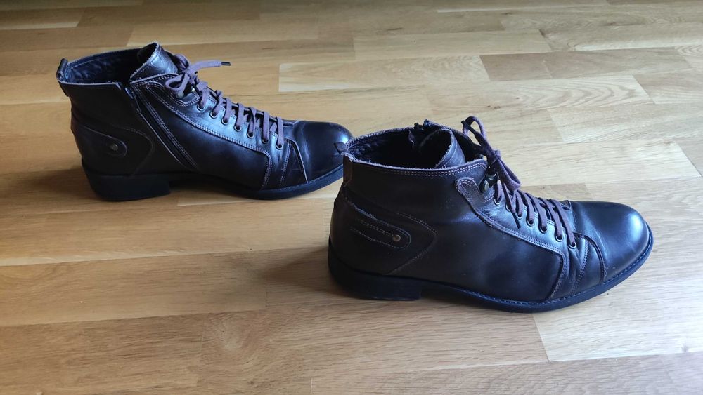 Мъжки боти естествена кожа