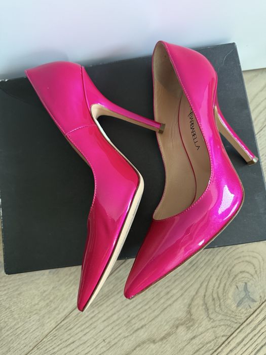Pantofi lac, culoarea fucsia, 38, Marco Barbabella, Italia