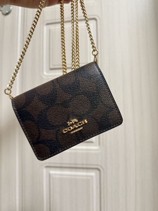 Coach оригинал Мини сумочка-кошелек